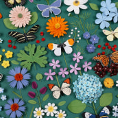 Butterfly Botanica puzzle . Un proyecto de Diseño, Ilustración, Fotografía, Dirección de arte, Diseño editorial, Bellas Artes, Packaging y Diseño de producto de Diana Beltran Herrera - 03.08.2021