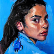 Portrait Painted for My Expressive Oil Portrait Course. Illustration project by A.J. Alper - 08.04.2021