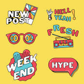 Mi Proyecto del curso: Motion graphics para redes sociales: crea un pack de stickers. Traditional illustration, Motion Graphics, Animation, Character Design, and Social Media Design project by Paul Goerne - 08.15.2021