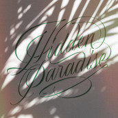 Hidden Paradise. Graphic Design, and Digital Lettering project by Rafa Miguel // HUESO - 08.23.2021