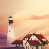 Portland Head Lighthouse. Un proyecto de Ilustración tradicional de Jean Ellis - 27.08.2021