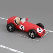 Paper Racing Car. Um projeto de Design e Papercraft de Sarah Louise Matthews - 31.08.2021