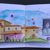 Mi Proyecto del curso: Sketching artístico en acuarela: atrévete a expresar tus ideas . Traditional illustration, Sketching, Creativit, Drawing, Watercolor Painting, and Sketchbook project by frantzonita - 09.12.2021