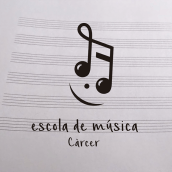 Logo ESCOLA DE MÚSICA. Graphic Design, and Logo Design project by Lidia Tomás - 09.14.2021