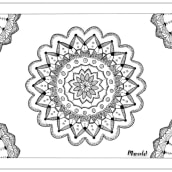 Mi Proyecto del curso: El arte de dibujar mandalas: crea patrones geométricos. Un proyecto de Dibujo e Ilustración con tinta de Marcela Riera Isasi - 13.09.2021
