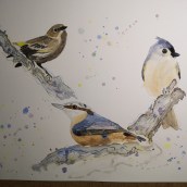 Mi Proyecto del curso: Acuarela artística para ilustración de aves. Ilustração tradicional, Pintura em aquarela, Desenho realista e Ilustração naturalista projeto de Elisabeth - 17.09.2021