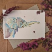 Elephant. Um projeto de Pintura em aquarela de Susana Vivancos - 18.09.2021