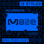 MultiType Maze (ONE FREE FONT). T, pograph, T, pograph, and Design project by Damián Guerrero Cortés - 09.21.2021