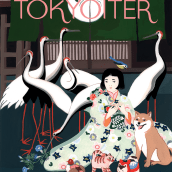 The Tokyoiter . Traditional illustration, Graphic Design, Painting, Drawing, Artistic Drawing, Children's Illustration, Editorial Illustration, and Gouache Painting project by Lil Sire - 09.23.2021