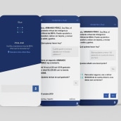 Blue: Diseñando la personalidad de un bot. Design, UX / UI, Design de informação, Design digital, e Design de apps  projeto de Gabriela Salinas - 28.09.2021