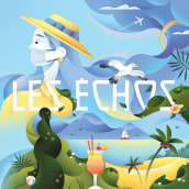 Les Echos . Traditional illustration, and Editorial Illustration project by Catherine Pearson - 10.01.2021