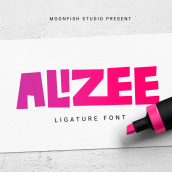 Mi Proyecto del curso: Alizee. Un projet de Design graphique, T, pographie, Design t , et pographique de Pere Esquerrà - 07.09.2021