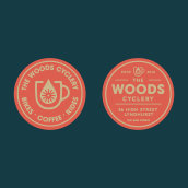 The Woods Cyclery brand identity . Ilustração tradicional, Br, ing e Identidade, e Design de logotipo projeto de Aron Leah - 08.10.2021