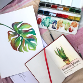 Scketchbook botánico. Ilustração tradicional, e Artes plásticas projeto de Irene León - 12.10.2021
