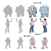 Mi Proyecto del curso: Introducción al diseño de personajes para animación y videojuegos. Ilustração tradicional, Animação, Design de personagens, Videogames, e Design de videogames projeto de Cesar Passel - 18.10.2021
