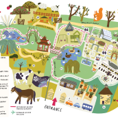 Samares Manor - Site Map. Traditional illustration, Editorial Design, Painting, Creativit, Digital Illustration, and Children's Illustration project by Lauren Radley - 12.31.2018