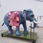 Esculturas de animales en porex. Um projeto de 3D, Pintura, Escultura e Design de cenários de Los Mundos de Alicia - 22.10.2021