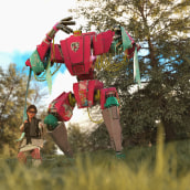 NIñaRobot. Un progetto di 3D, Direzione artistica, Character design, Arte concettuale e Character design 3D di Alan Sánchez Flores - 28.10.2021