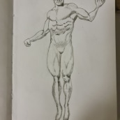My project in Illustration for Comics: Anatomy of a Superhero course. Un proyecto de Ilustración, Diseño de personajes, Cómic, Dibujo a lápiz y Dibujo anatómico de Cezary Łobiński - 29.10.2021
