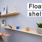 Thin and strong floating shelves. Design project by Alexandre Chappel - 01.19.2021