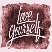 LOVE YOURSELF. Lettering, Brush Painting, H, e Lettering projeto de Ós Camacho - 03.08.2020