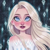 Frozen. Traditional illustration project by Ana Ilustra - 11.04.2021