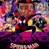 Spider-Man: Into the Spider-Verse (licensed poster). A Design, Illustration, Painting, and Digital Painting project by Sam Gilbey - 11.04.2021