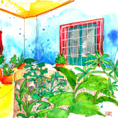 Mi Proyecto del curso: Sketching artístico en acuarela: atrévete a expresar tus ideas . Um projeto de Ilustração, Esboçado, Criatividade, Desenho, Pintura em aquarela e Sketchbook de Viridiana Benitez Mendoza - 08.11.2021