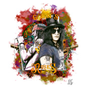 Guns n Roses. Un proyecto de Dibujo, Ilustración digital, Ilustración de retrato, Dibujo de Retrato y Dibujo digital de Daniel Zavala - 10.11.2021