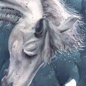 Horse I: Watercolor Work. Traditional illustration, Painting, and Watercolor Painting project by Miguel A. Guzmán - 10.08.2021