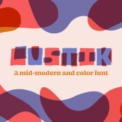 Lustik Font. T, pograph, and Design project by Francis Chouquet - 11.15.2021