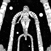 Unpublished creator owned space sci-fi project. Traditional illustration, Comic, Stor, and telling project by André Lima Araújo - 11.17.2021