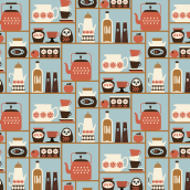 Wallpaper for Photowall. Traditional illustration project by Ingela P Arrhenius - 11.19.2021
