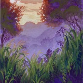Magical Landscapes. Illustration, and Painting project by Ruth Wilshaw - 11.19.2021