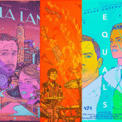 O Cinema em Cores | Homenagens Autorais. Digital Illustration project by Bruno Miranda - 10.09.2023