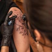 Proyecto final: "Tatuaje naturalista: del trazo a la piel". Ilustração tradicional, Desenho, Desenho de tatuagens, Ilustração botânica e Ilustração naturalista projeto de Icarus - 24.07.2021