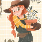 Little Gardener. Traditional illustration project by Meike Schneider - 11.25.2021