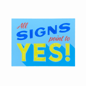 All signs point to yes. H, and Lettering project by Christopher Rouleau - 11.28.2021