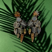 Queen of the Jungle Earrings . Jewelr, and Design project by Amanda Woodcock - 11.29.2021