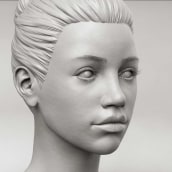 Girl Sculpt. 3D, Sculpture, 3D Modeling, and 3D Character Design project by Davide Sasselli - 12.06.2021