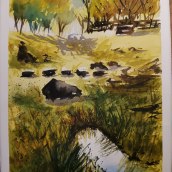 My project in Natural Landscapes in Watercolor course Ein Projekt aus dem Bereich Bildende Künste, Malerei und Aquarellmalerei von Dana Oniga - 10.12.2021