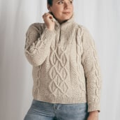 Sveaborg zipper front pullover. Arts, and Crafts project by Sari Nordlund - 12.10.2021