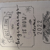 Bullet journal . Lettering, and Drawing project by Silvia Pivetti - 12.11.2021