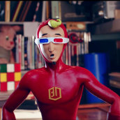 Captain 3D - Court Métrage. Un projet de Cinéma, vidéo et télévision , et Animation de Victor Haegelin - 06.01.2015