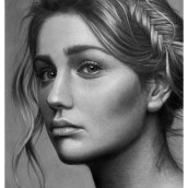 Retrato en Grafito. Traditional illustration, Fine Arts, Pencil Drawing, Drawing, Portrait Illustration, Portrait Drawing, Realistic Drawing, and Artistic Drawing project by Néstor Canavarro - 12.18.2021