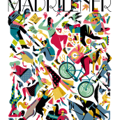 THE MADRILEÑER. Illustration, and Poster Design project by Daniel Montero Galán - 12.20.2021