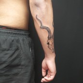 Mi Proyecto del curso: Tatuaje para principiantes. Un proyecto de Diseño de tatuajes de Michel Aguilar Rivera - 22.12.2021