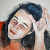 LUZ REFLEJADA. Un proyecto de Bellas Artes, Pintura, Pintura a la acuarela, Ilustración de retrato y Dibujo de Retrato de Isabel Paricio - 07.01.2022