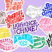 Stickers inspired by Rupaul's Drag Race UK Contestants. Un progetto di Design, Illustrazione tradizionale, Pubblicità, Tipografia, Lettering e Design di loghi di João Maiolini - 28.12.2020