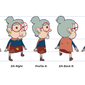 Mi Proyecto del curso: Diseño de personajes para animación con Photoshop. Animation, Character Design, and Character Animation project by ceskvs - 01.12.2022